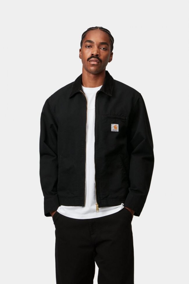 Carhartt Detroit Jacket (Summer) - Black / Black, Rinsed Carhartt Detroit Jacket (Summer) - Black / Black, Rinsed