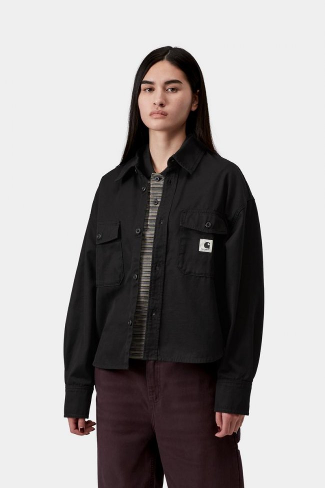 Carhartt Kelly Shirt Jac - Black, Rinsed Carhartt Kelly Shirt Jac - Black, Rinsed