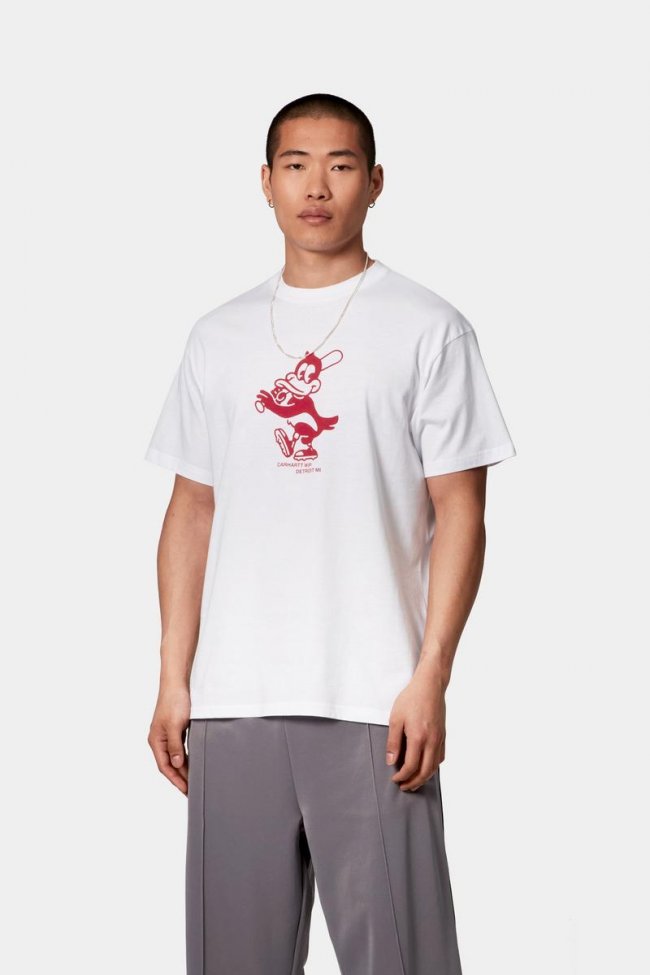 Carhartt S/S Home Run T-Shirt - White Carhartt S/S Home Run T-Shirt - White