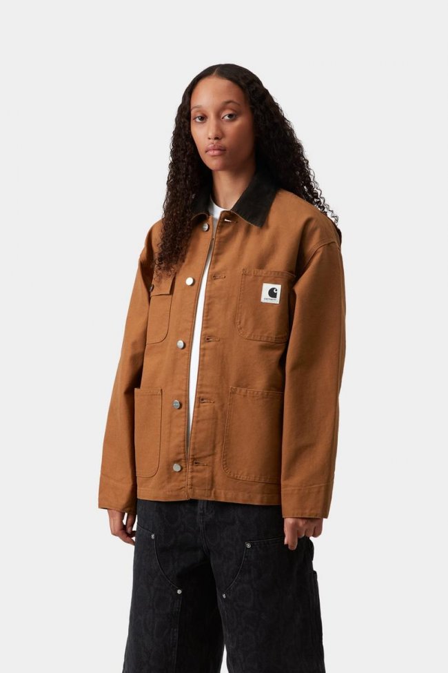 Carhartt OG Michigan Coat (Summer) - Hamilton Brown / Tobacco, Rinsed Carhartt OG Michigan Coat (Summer) - Hamilton Brown / Tobacco, Rinsed